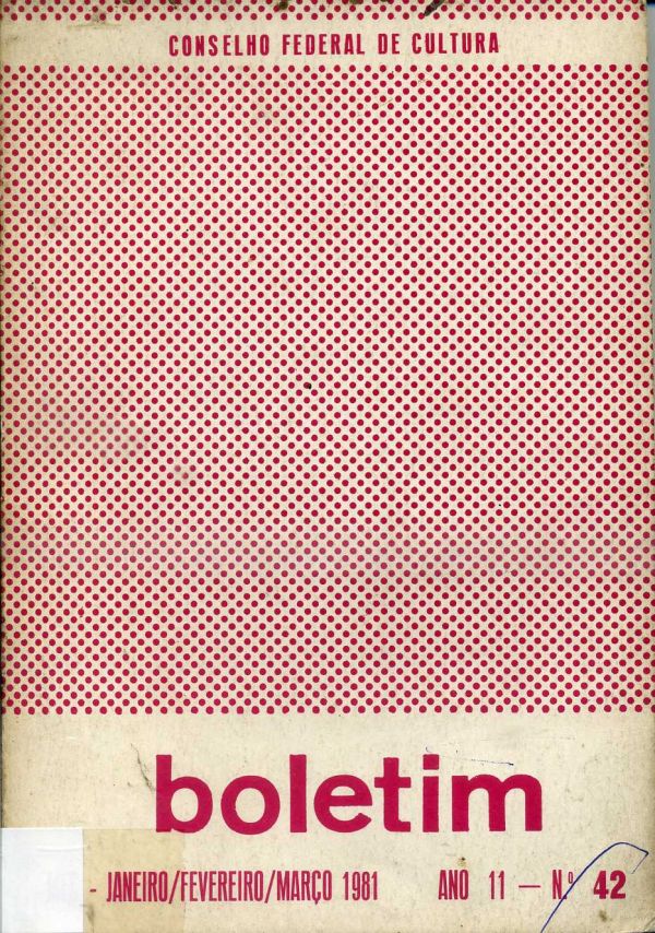 Boletim do Conselho Federal de Cultura - 42 - 800 CFC